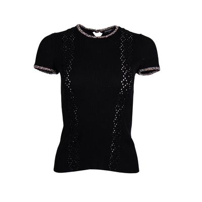 Chanel Size 36 Black T-shirt