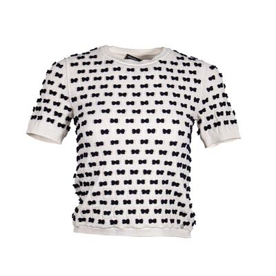  Chanel Size 36 White Bow Top
