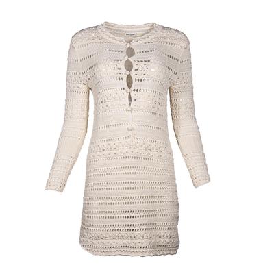 Saint Laurent Size Small Off White Crochet Dress