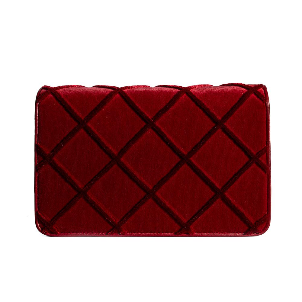 My Sister's Closet  Chanel Chanel Size Small Red Velvet Quilted