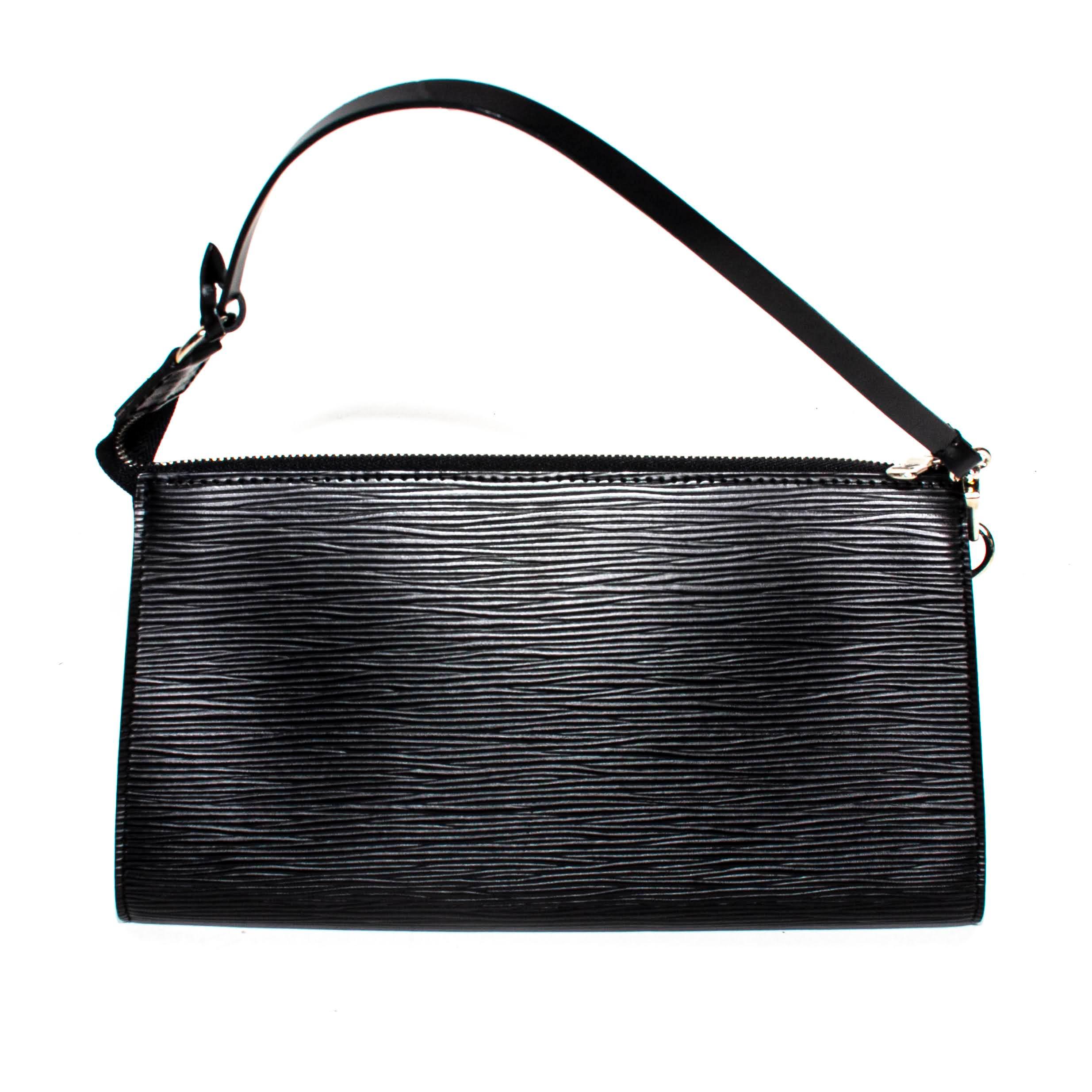 Louis Vuitton Louis Vuitton Pochette Accessories Black Epi Leather